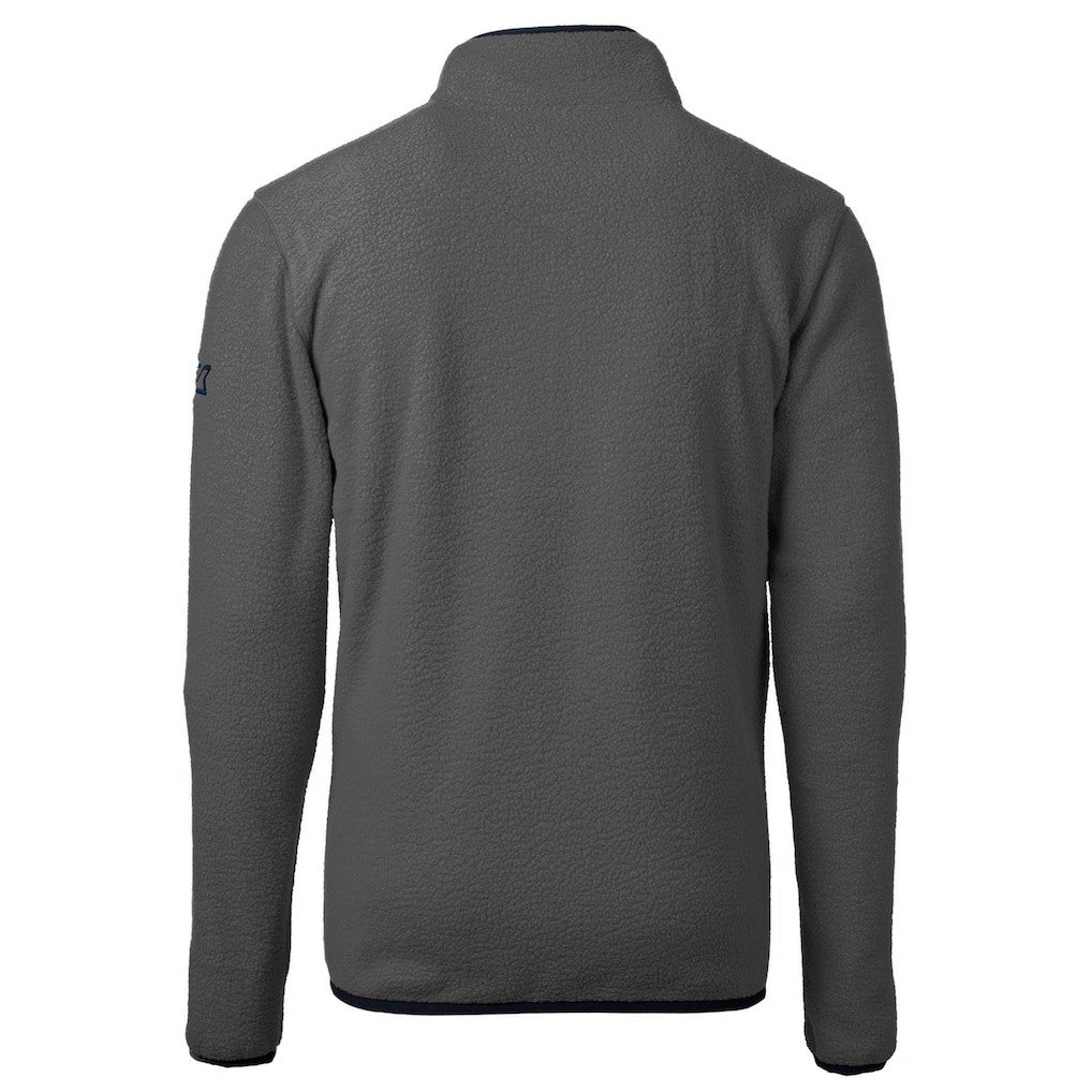 Cutter & Buck Throwback Cascade Eco Sherpa Fleece Quarter-Zip Pullover Jacket - New Orleans Saints