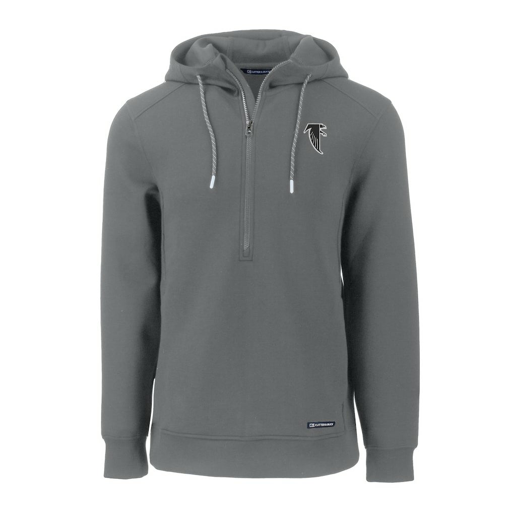 Cutter & Buck Throwback Roam Eco Half-Zip Recycled Pullover Hoodie - Atlanta Falcons