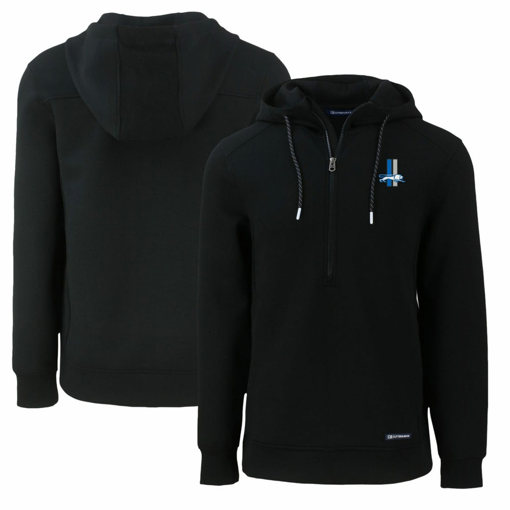 Cutter & Buck Throwback Roam Eco Half-Zip Recycled Pullover Hoodie - Detroit Lions