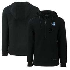 Cutter & Buck Throwback Roam Eco Half-Zip Recycled Pullover Hoodie - Detroit Lions
