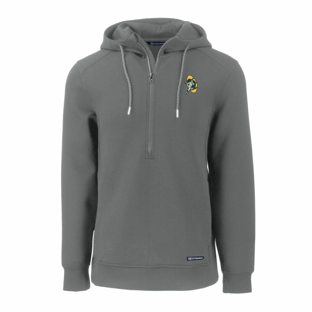 Cutter & Buck Throwback Roam Eco Half-Zip Recycled Pullover Hoodie - Green Bay Packers