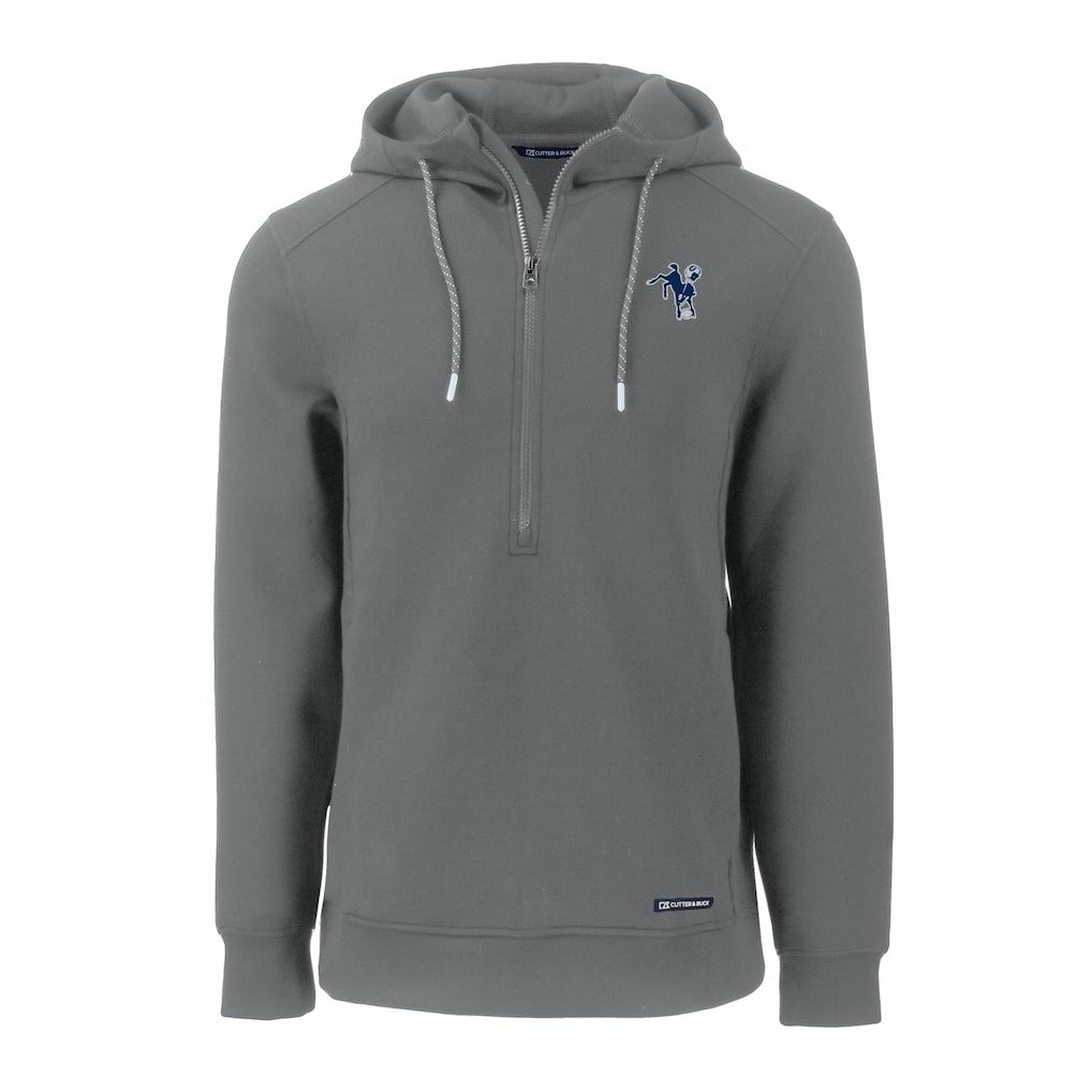 Cutter & Buck Throwback Roam Eco Half-Zip Recycled Pullover Hoodie - Indianapolis Colts