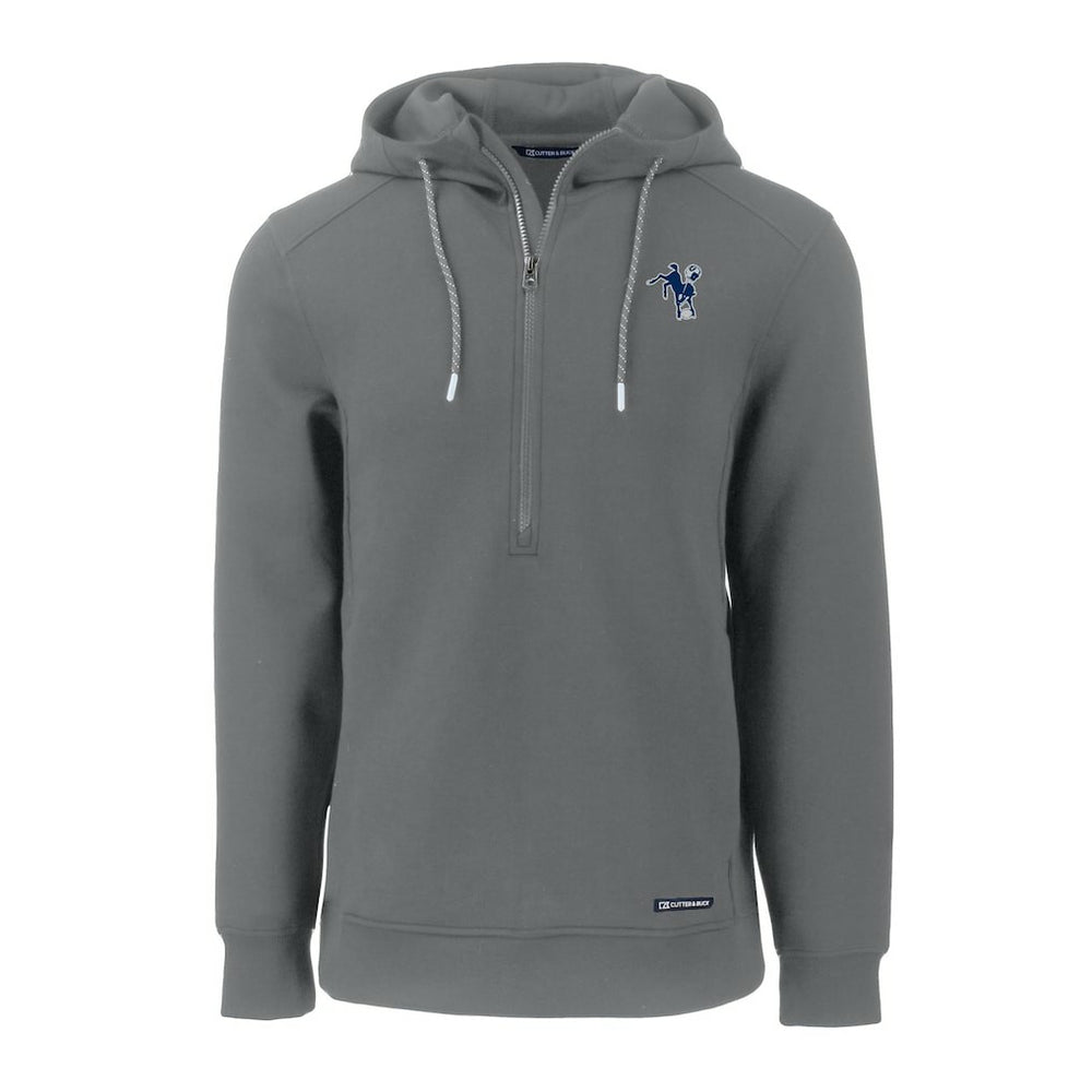 Cutter & Buck Throwback Roam Eco Half-Zip Recycled Pullover Hoodie - Indianapolis Colts