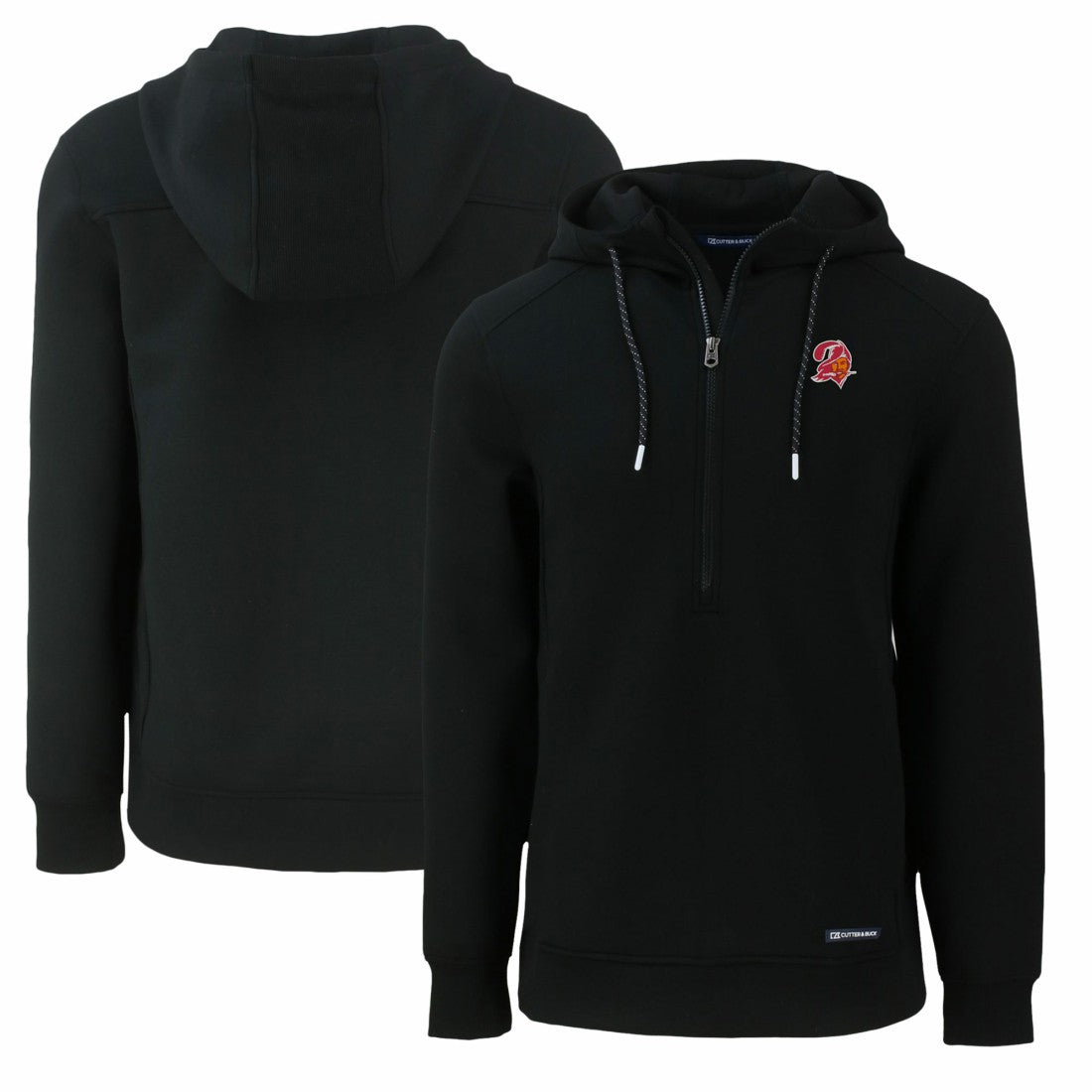 Cutter & Buck Throwback Roam Eco Half-Zip Recycled Pullover Hoodie - Tampa Bay Buccaneers