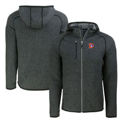 Cutter & Buck Throwback Mainsail Sweater-Knit Full-Zip Hoodie - Denver Broncos