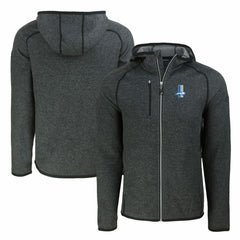 Cutter & Buck Throwback Mainsail Sweater-Knit Full-Zip Hoodie - Detroit Lions