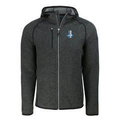 Cutter & Buck Throwback Mainsail Sweater-Knit Full-Zip Hoodie - Detroit Lions