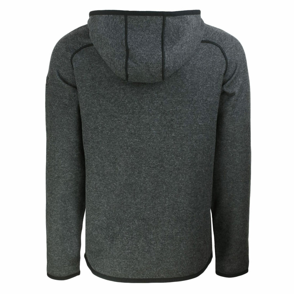 Cutter & Buck Throwback Mainsail Sweater-Knit Full-Zip Hoodie - Detroit Lions