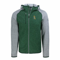 Cutter & Buck Throwback Mainsail Sweater-Knit Full-Zip Hoodie - Green Bay Packers