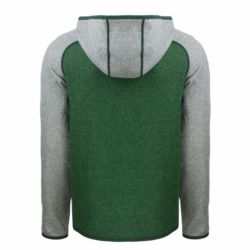 Cutter & Buck Throwback Mainsail Sweater-Knit Full-Zip Hoodie - Green Bay Packers