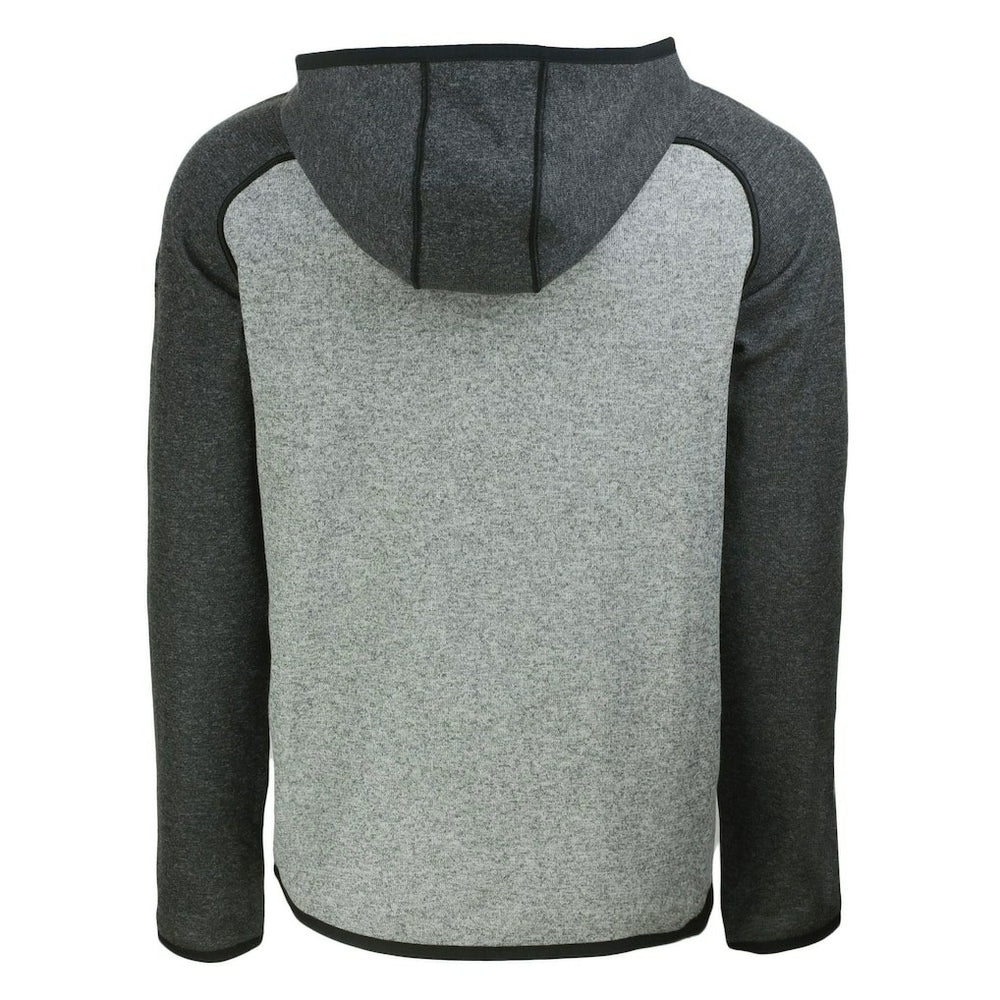 Cutter & Buck Throwback Mainsail Sweater-Knit Full-Zip Hoodie - Miami Dolphins