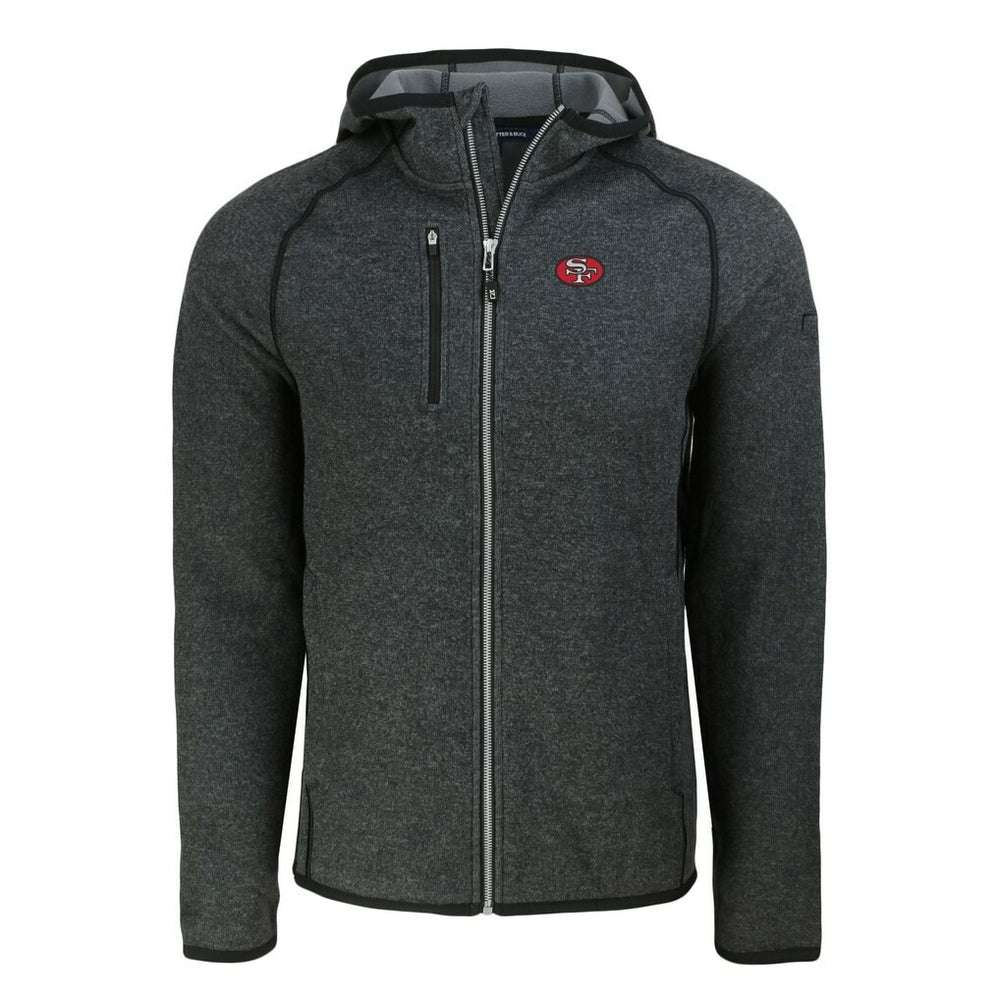 Cutter & Buck Throwback Mainsail Sweater-Knit Full-Zip Hoodie - San Francisco 49ers