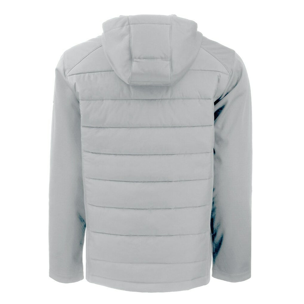 Cutter & Buck Throwback Evoke Hybrid Eco Softshell Recycled Full-Zip Hoodie Jacket - Atlanta Falcons