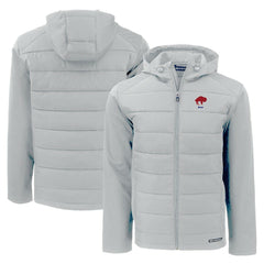 Cutter & Buck Throwback Evoke Hybrid Eco Softshell Recycled Full-Zip Hoodie Jacket - Buffalo Bills