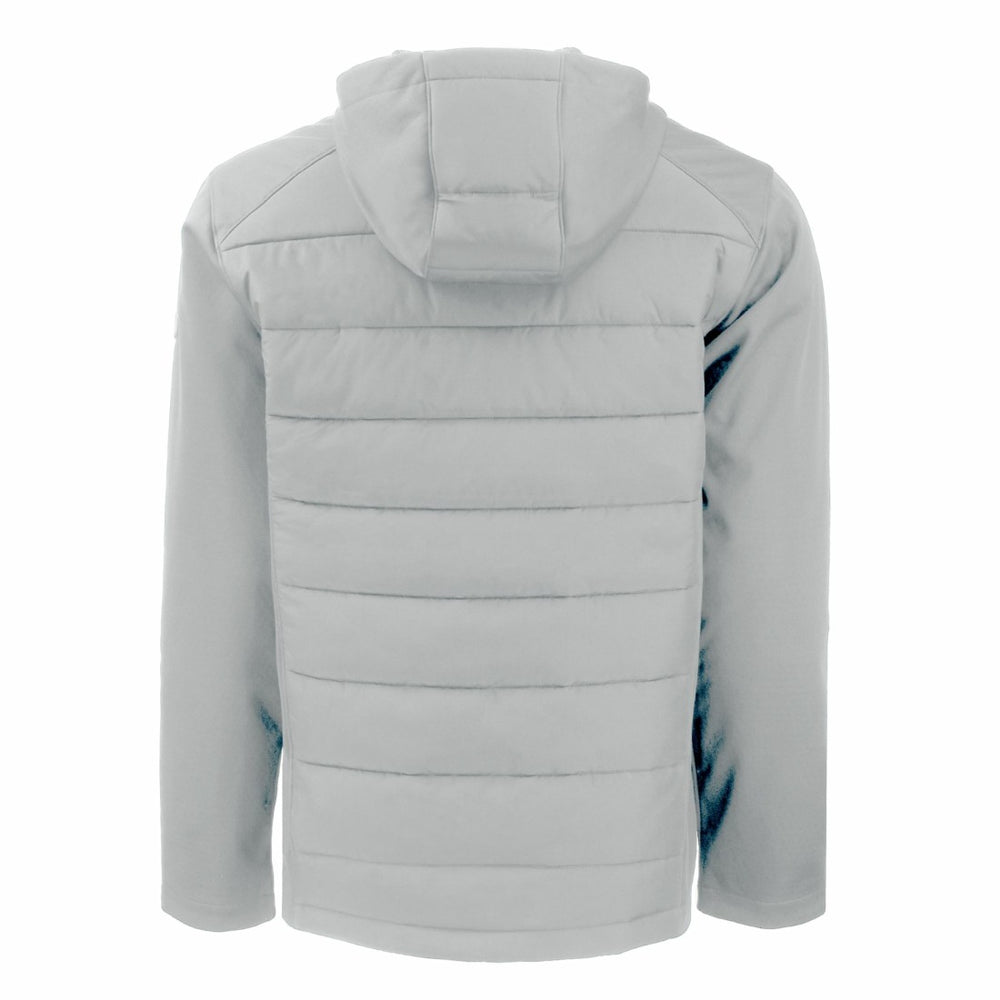 Cutter & Buck Throwback Evoke Hybrid Eco Softshell Recycled Full-Zip Hoodie Jacket - Detroit Lions