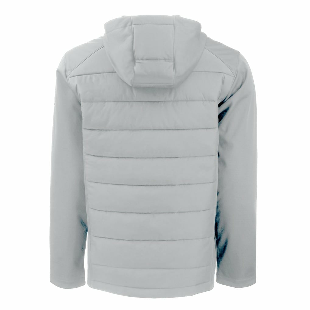 Cutter & Buck Throwback Evoke Hybrid Eco Softshell Recycled Full-Zip Hoodie Jacket - Las Vegas Raiders
