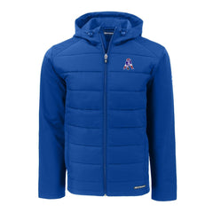 Cutter & Buck Throwback Evoke Hybrid Eco Softshell Recycled Full-Zip Hoodie Jacket - New England Patriots