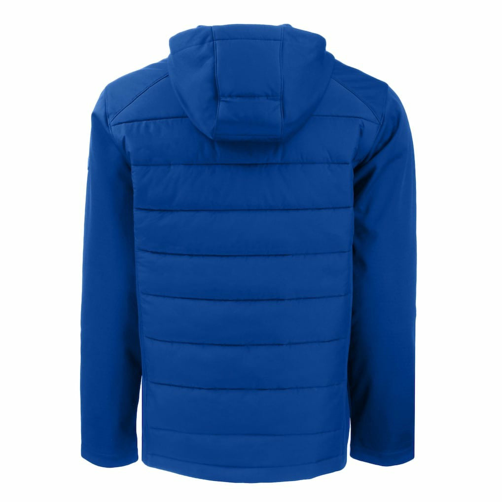 Cutter & Buck Throwback Evoke Hybrid Eco Softshell Recycled Full-Zip Hoodie Jacket - New England Patriots