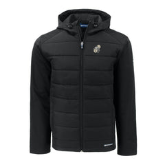 Cutter & Buck Throwback Evoke Hybrid Eco Softshell Recycled Full-Zip Hoodie Jacket - New Orleans Saints