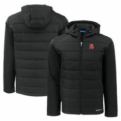 Cutter & Buck Throwback Evoke Hybrid Eco Softshell Recycled Full-Zip Hoodie Jacket - Tampa Bay Buccaneers