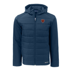 Cutter & Buck Throwback Big & Tall Evoke Hybrid Eco Softshell Recycled Full-Zip Jacket - Chicago Bears