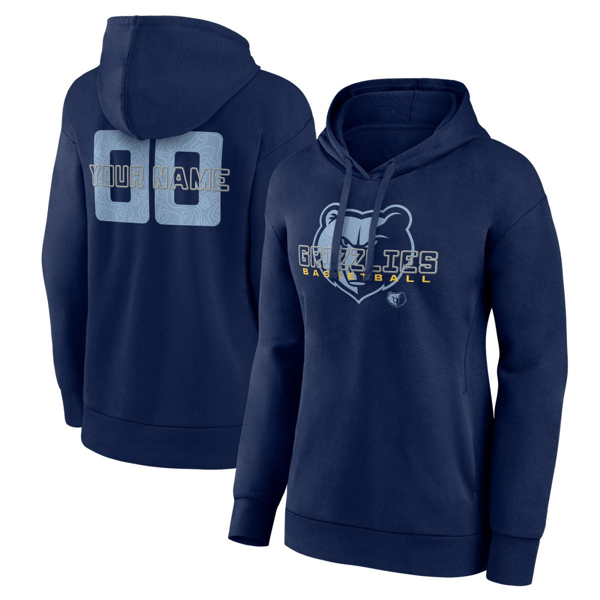NBA Memphis Grizzlies Women's Stellar Personalized Name & Number Pullover Hoodie