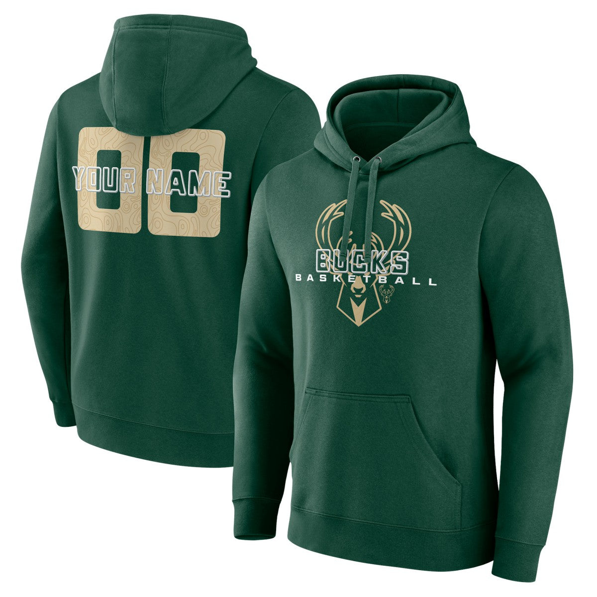 NBA Milwaukee Bucks Stellar Personalized Name & Number Pullover Hoodie