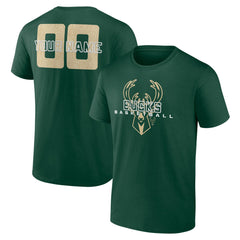 NBA Milwaukee Bucks Stellar Personalized Name & Number T-Shirt