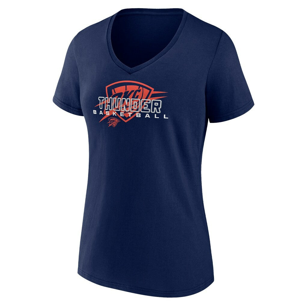 NBA Oklahoma City Thunder Women's Stellar Personalized Name & Number V-Neck T-Shirt