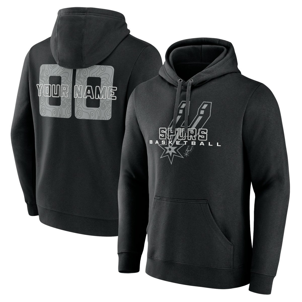 NBA San Antonio Spurs Stellar Personalized Name & Number Pullover Hoodie