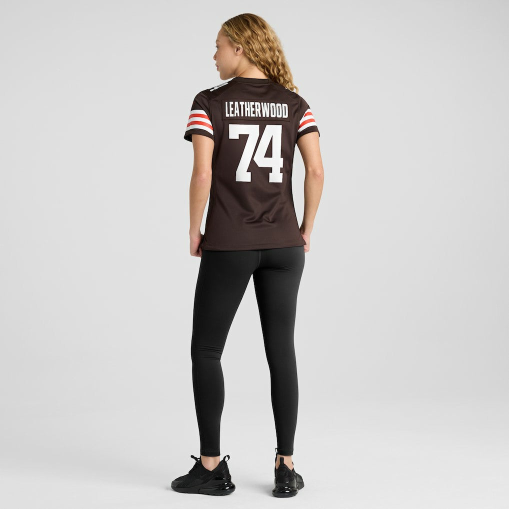Alex Leatherwood  Women's Team Game Jersey - Cleveland Browns