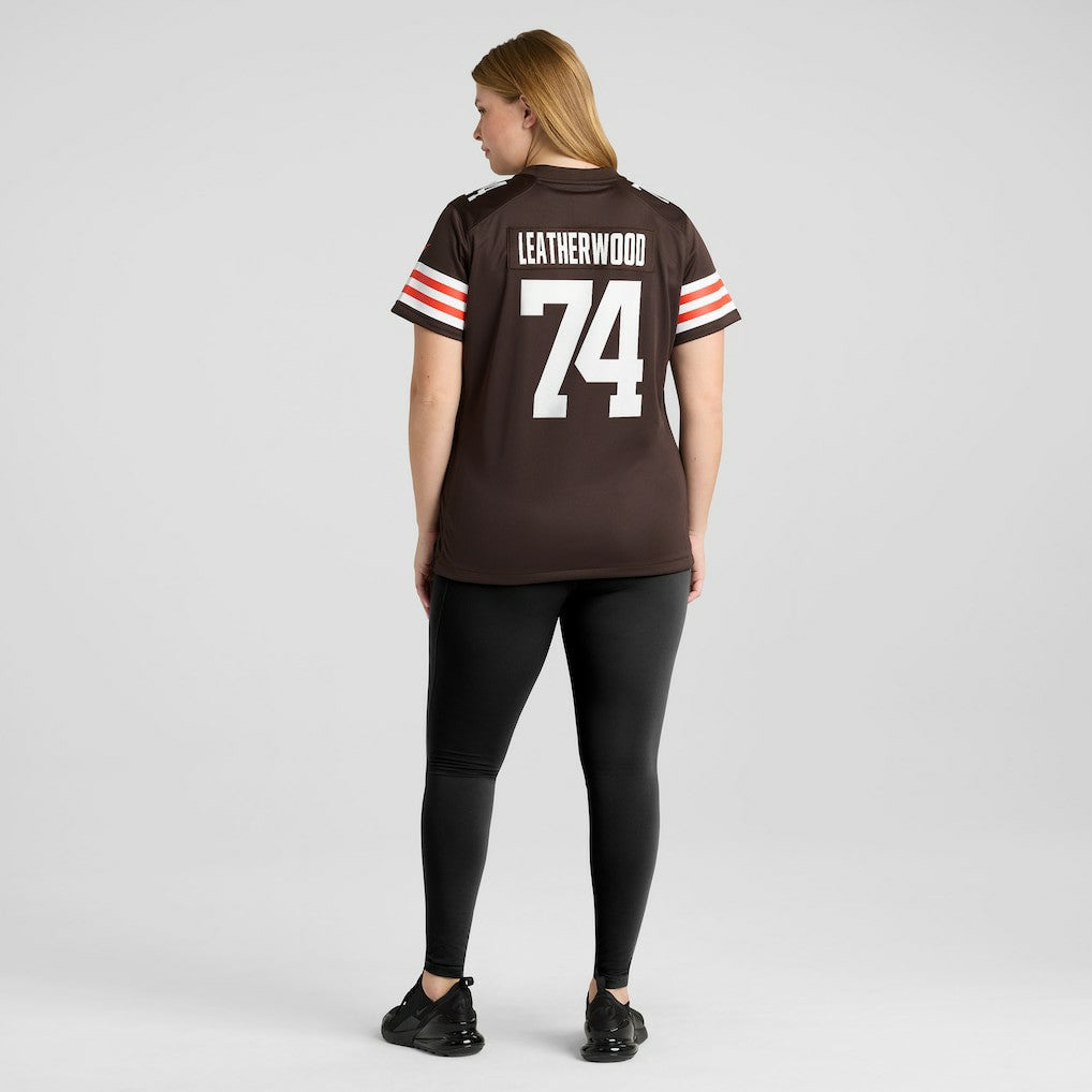 Alex Leatherwood  Women's Team Game Jersey - Cleveland Browns