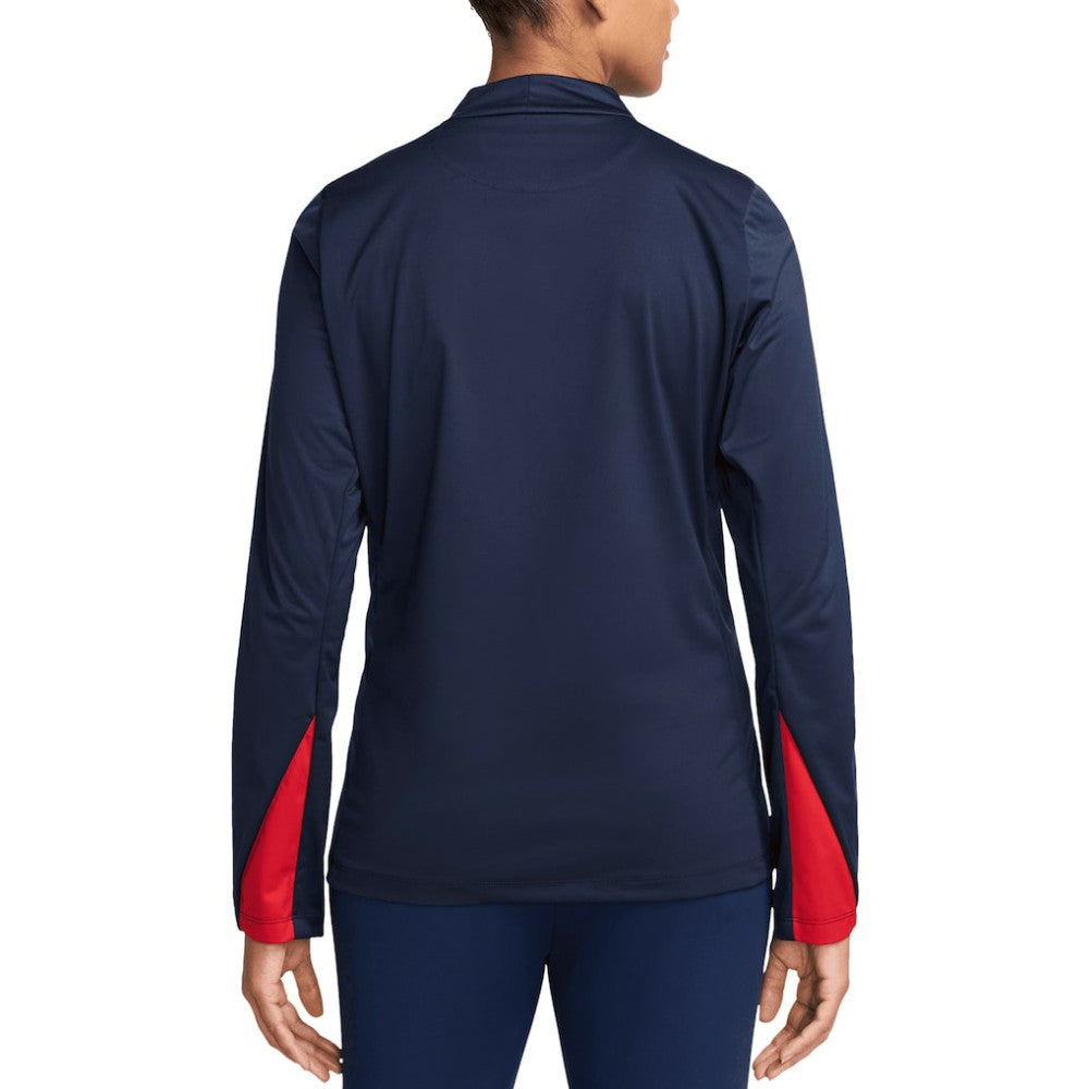USMNT Women's 2024 Strike Drill Performance Quarter-Zip Pullover Top - Nike Navy