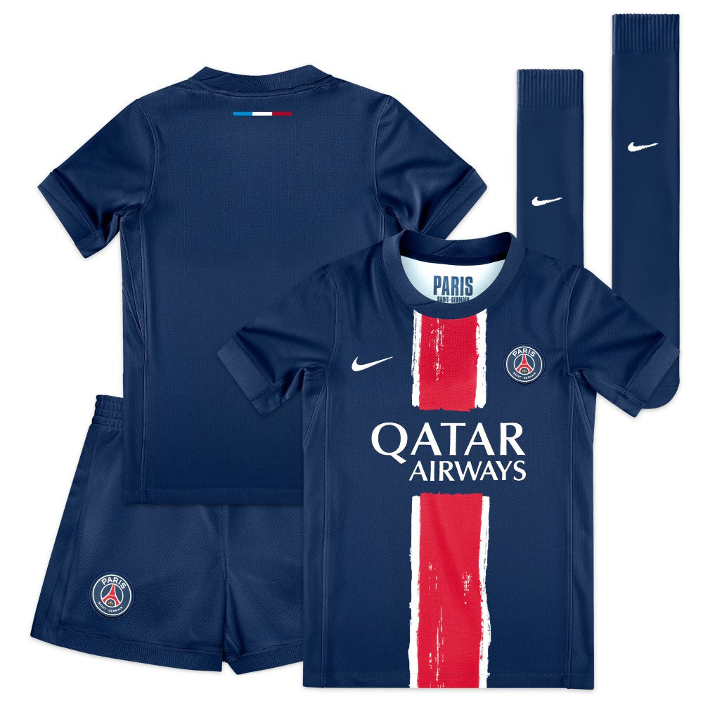 Paris Saint-Germain Preschool 2024/25 Home Replica Stadium Kit Set - Nike Navy