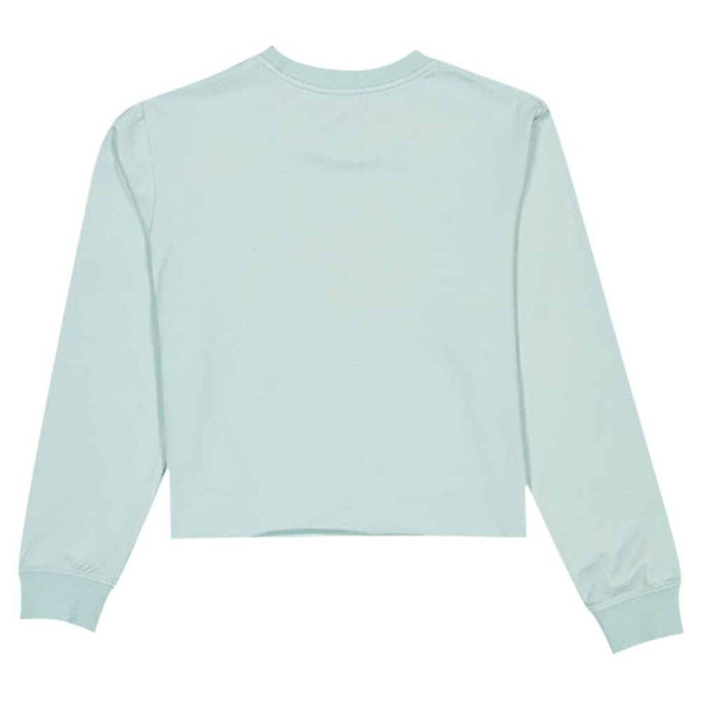 MLB Atlanta Braves New Era Women's Breeze Logo Select Cropped Long Sleeve T-Shirt