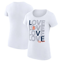 MLB Detroit Tigers G-III 4Her by Carl Banks Women's Super-Slim Fit Lightweight Love Graphic Team T-Shirt