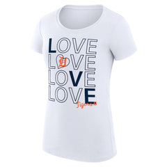 MLB Detroit Tigers G-III 4Her by Carl Banks Women's Super-Slim Fit Lightweight Love Graphic Team T-Shirt
