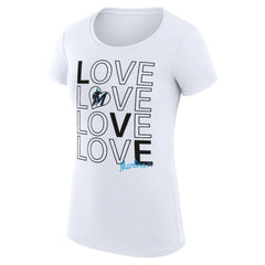 MLB Miami Marlins G-III 4Her by Carl Banks Women's Super-Slim Fit Lightweight Love Graphic Team T-Shirt