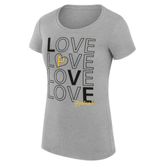 MLB Pittsburgh Pirates G-III 4Her by Carl Banks Women's Super-Slim Fit Lightweight Love Graphic Team T-Shirt