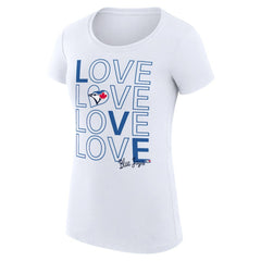 MLB Toronto Blue Jays G-III 4Her by Carl Banks Women's Super-Slim Fit Lightweight Love Graphic Team T-Shirt