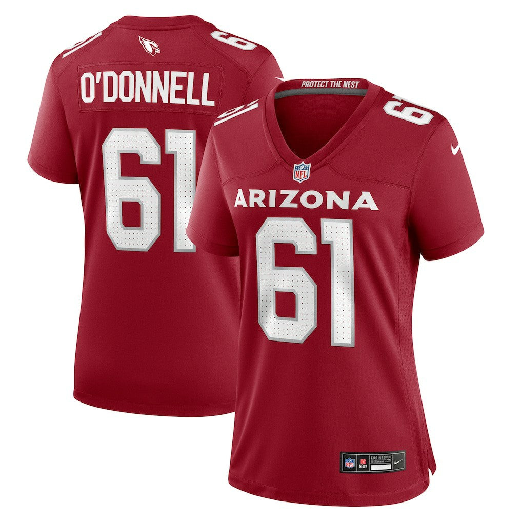 Carter O'Donnell  Women's Team Game Jersey - Arizona Cardinals