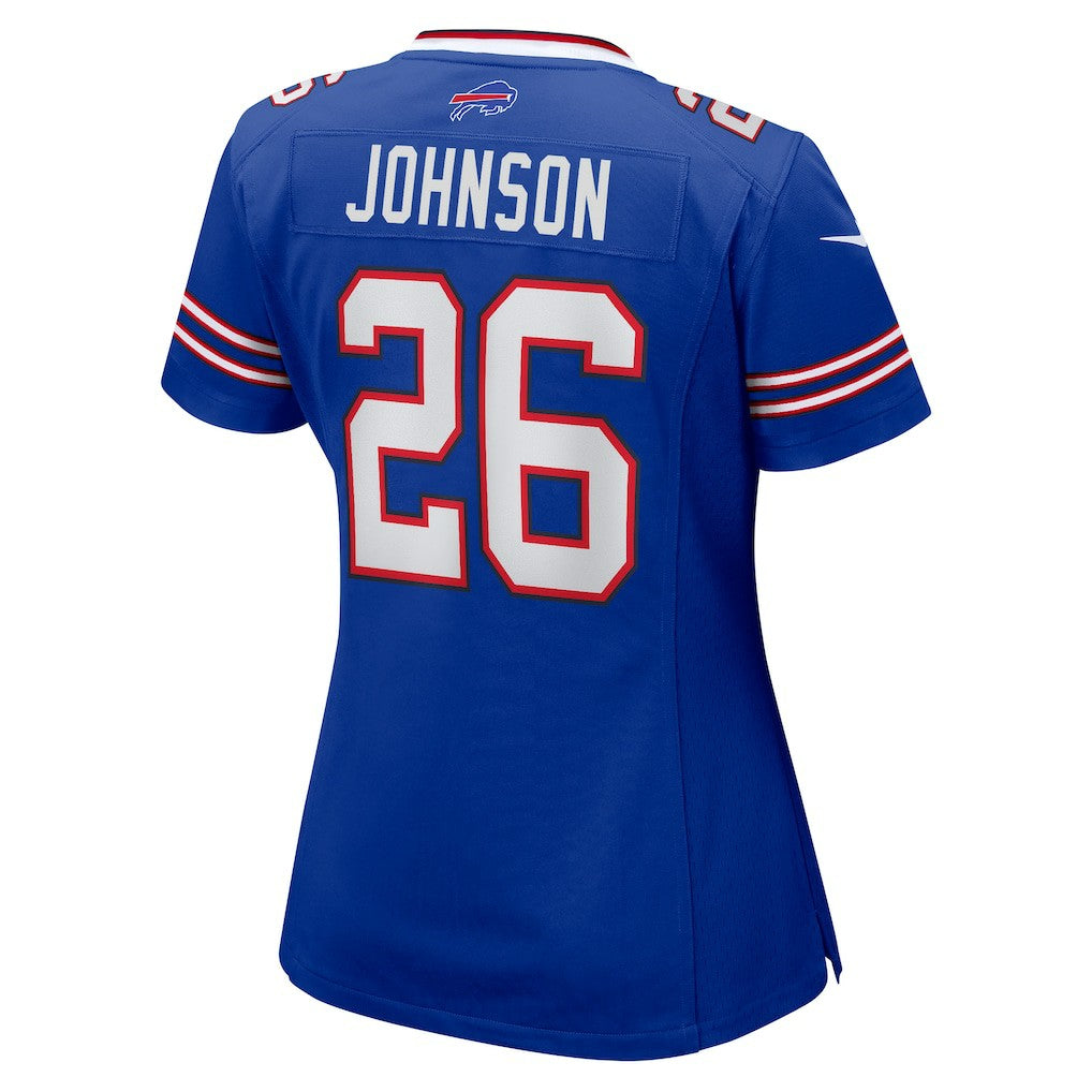 Ty Johnson  Women's Team Game Jersey - Buffalo Bills