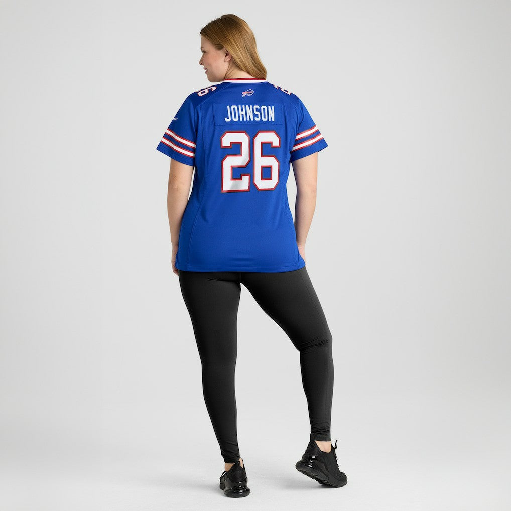 Ty Johnson  Women's Team Game Jersey - Buffalo Bills