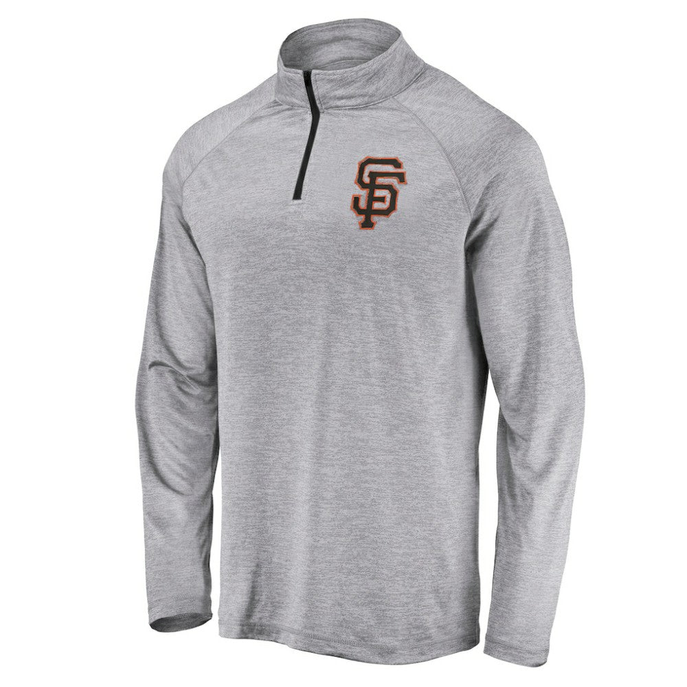 MLB San Francisco Giants Profile Big & Tall Raglan Quarter-Zip Top