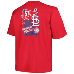 MLB St. Louis Cardinals Profile Big & Tall Split Zone T-Shirt