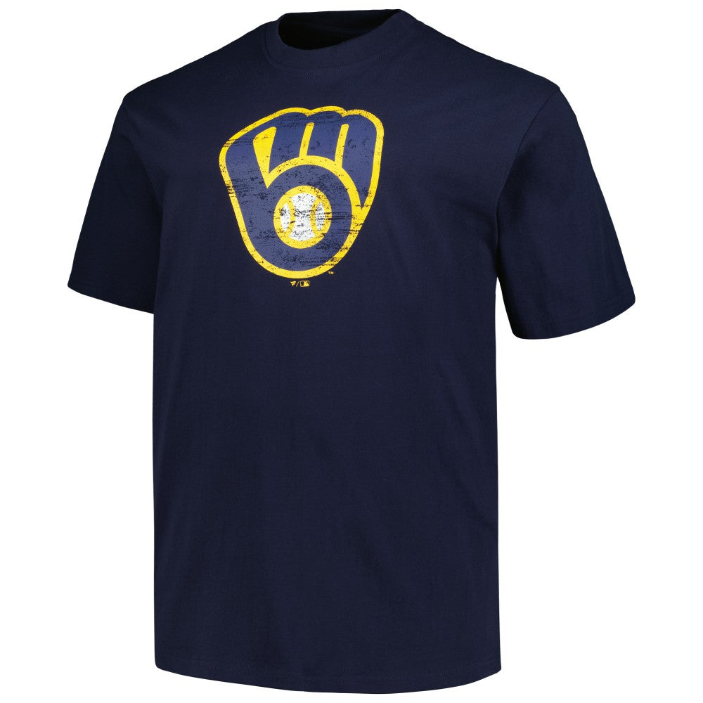 MLB Milwaukee Brewers Profile Big & Tall Primary Logo T-Shirt
