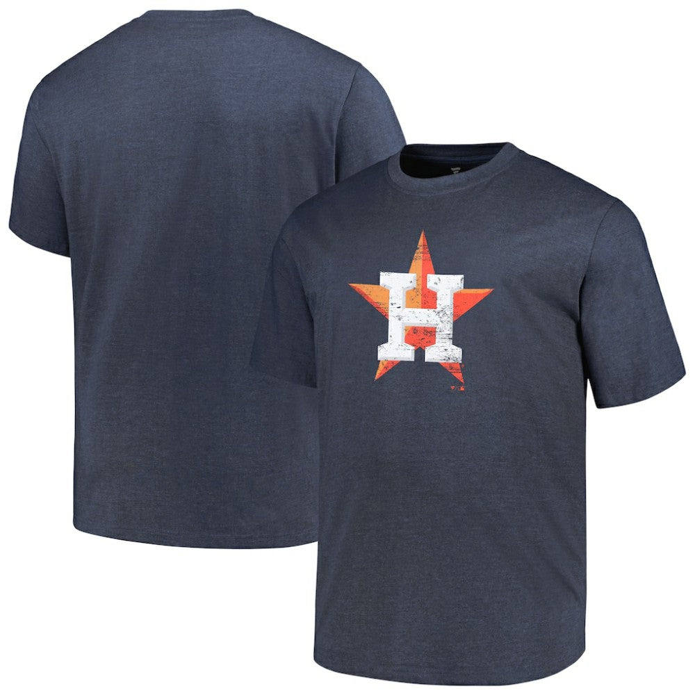 MLB Houston Astros Profile Big & Tall Weathered Logo T-Shirt