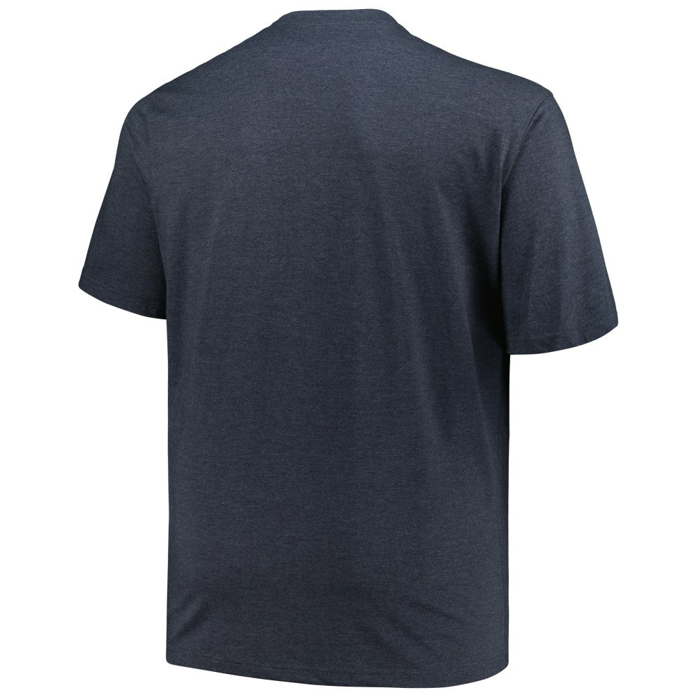 MLB Milwaukee Brewers Profile Big & Tall Weathered Logo T-Shirt