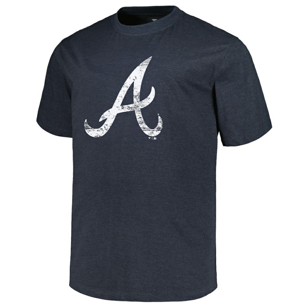 MLB Atlanta Braves Profile Big & Tall Weathered Logo T-Shirt