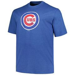 MLB Chicago Cubs Profile Big & Tall Weathered Logo T-Shirt